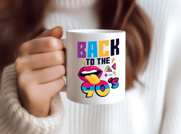 Back to the 90er | 90er Jahre | 90 Jahrgang - Tasse Weiss - Kaffeetasse / Geschenk / Familie
