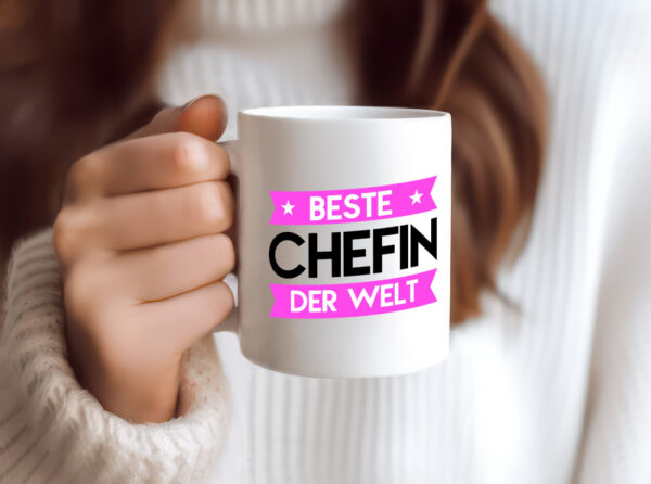 Beste Chefin | Führungskraft | Vorgesetzte - Tasse Weiss - Kaffeetasse / Geschenk / Familie