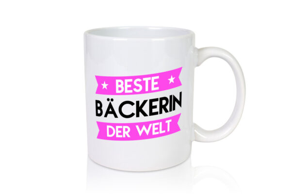 Beste Bäckerin | Bäckerei | Frauen | Backen - Tasse Weiss - Kaffeetasse / Geschenk / Familie