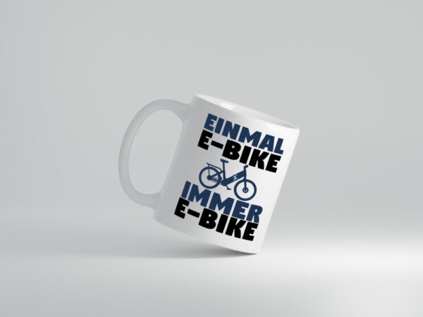 E-Bike Fahrer | Radfahrer Tasse | Fahrrad | Elektrorad - Tasse Weiss - Kaffeetasse / Geschenk / Familie