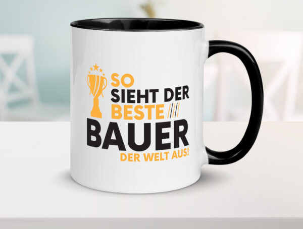 Der Weltbeste Bauer | Bauernhof | Landwirtschaft Farbige Tasse - Kaffeetasse / Geschenk / Familie