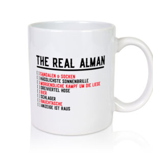 The Real Alman | Echte Deutsche | Deutschland | Stereotyp - Tasse Weiss - Kaffeetasse / Geschenk / Familie