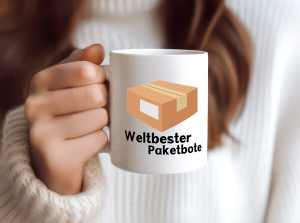 Weltbester Postbote | Paketlieferant | Postbote - Tasse Weiss - Kaffeetasse / Geschenk / Familie