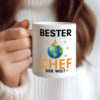 Welt Bester Chef | Führungskraft | Vorgesetzter - Tasse Weiss - Kaffeetasse / Geschenk / Familie