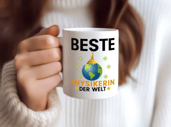 Welt Beste Physikerin | Physik - Tasse Weiss - Kaffeetasse / Geschenk / Familie