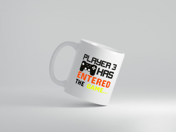 Player 3 | Schwangerschaft Tasse | Nachwuchs | Eltern - Tasse Weiss - Kaffeetasse / Geschenk / Familie