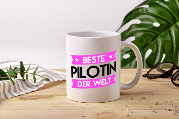Beste Pilotin | Definition Piloten - Tasse Weiss - Kaffeetasse / Geschenk / Familie
