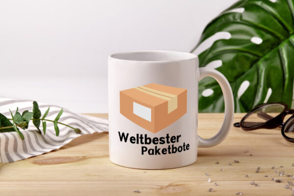 Weltbester Postbote | Paketlieferant | Postbote - Tasse Weiss - Kaffeetasse / Geschenk / Familie