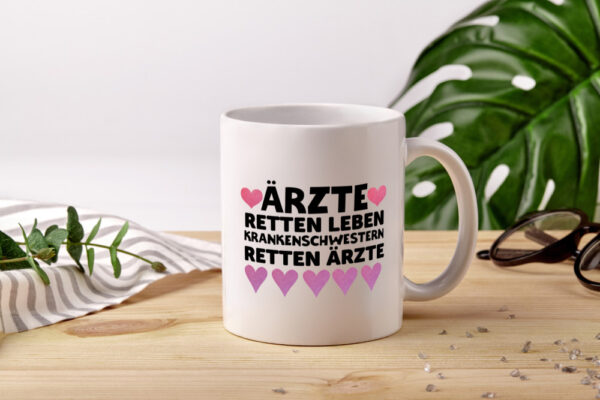Krankenschwester Tasse | Beruf | Krankenhaus Humor - Tasse Weiss - Kaffeetasse / Geschenk / Familie