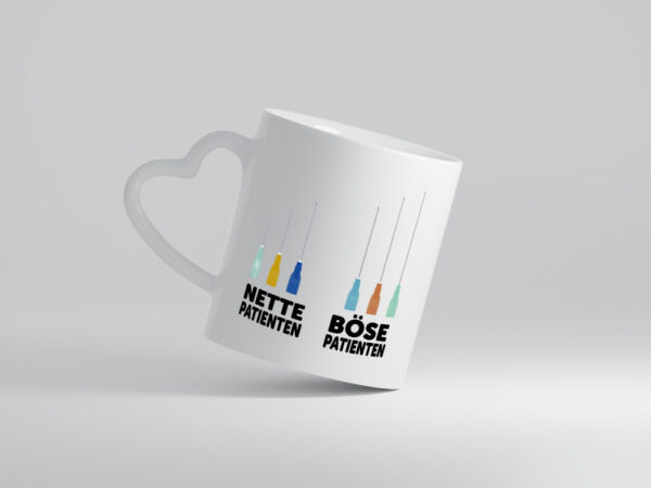 Krankenhaus Humor | Beruf Tasse | Arzt | Pfleger - Herzhenkel Tasse - Kaffeetasse / Geschenk / Familie