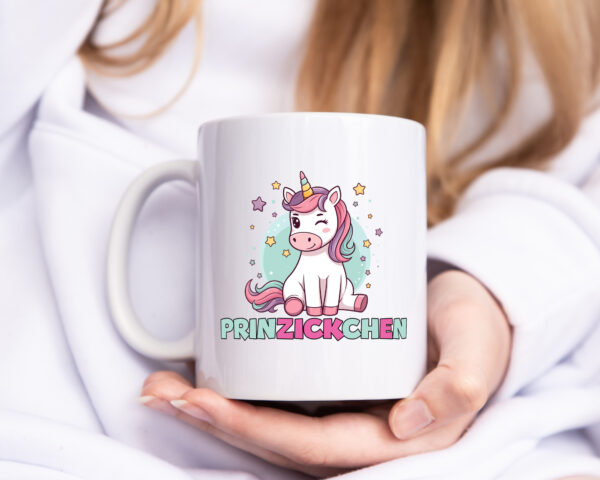 Prinzickchen | Einhorn | Zicke - Tasse Weiss - Kaffeetasse / Geschenk / Familie