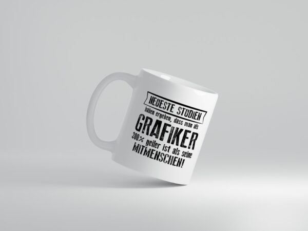 Neuste Studien: Grafiker | Grafik Design | Grafikdesign - Tasse Weiss - Kaffeetasse / Geschenk / Familie