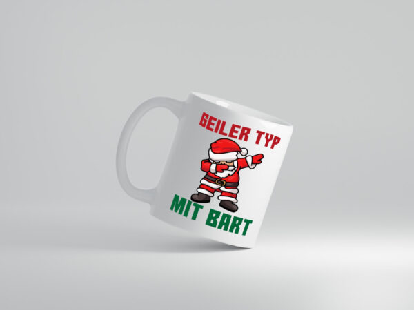 Geiler Typ mit Bart | Weihnachtsmann | Männer - Tasse Weiss - Kaffeetasse / Geschenk / Familie