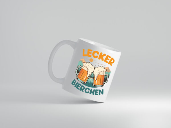 Lecker Bierchen | Biertrinker Bierliebhaber - Tasse Weiss - Kaffeetasse / Geschenk / Familie