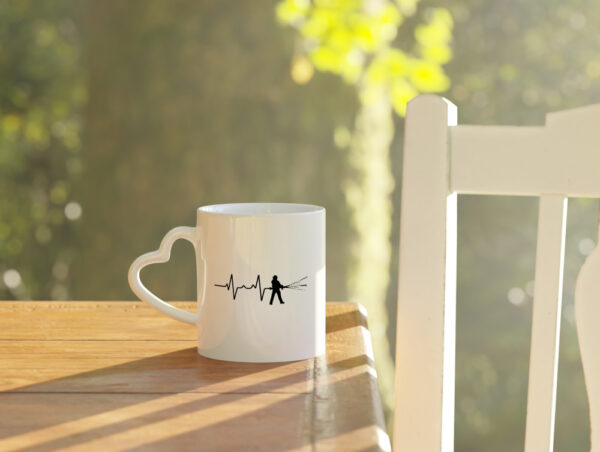 Feuerwehr Motiv | Feuerwehrmann | freiwillige Feuerwehr - Herzhenkel Tasse - Kaffeetasse / Geschenk / Familie