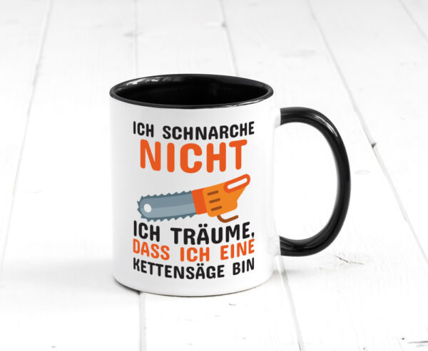 Ich schnarche nicht Farbige Tasse - Kaffeetasse / Geschenk / Familie