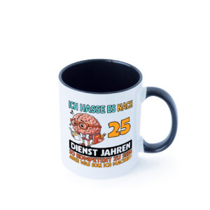 25 Dienstjahre | Arbeit | Kompetent Farbige Tasse - Kaffeetasse / Geschenk / Familie