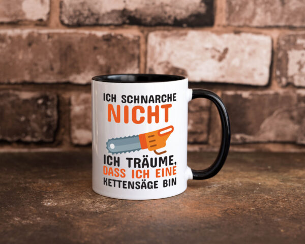 Ich schnarche nicht Farbige Tasse - Kaffeetasse / Geschenk / Familie