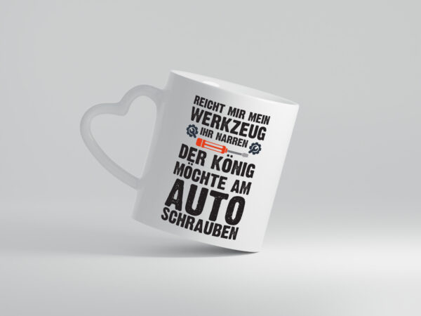 Mechaniker Spruch | KFZ Tasse | Auto Schrauber - Herzhenkel Tasse - Kaffeetasse / Geschenk / Familie