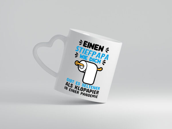 Seltener Stiefvater - Herzhenkel Tasse - Kaffeetasse / Geschenk / Familie