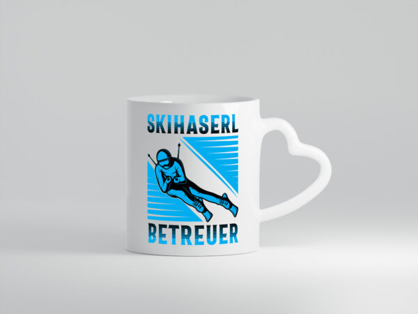 Skihaserl Betreuer | Sikfahrer - Herzhenkel Tasse - Kaffeetasse / Geschenk / Familie