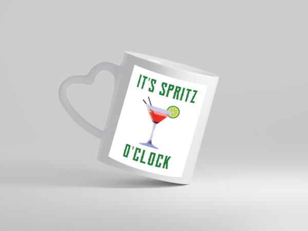 It's Spritz O' Clock | Glas - Herzhenkel Tasse - Kaffeetasse / Geschenk / Familie