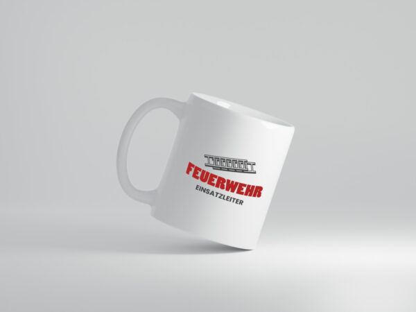 Feuerwehr Einsatzleiter | Feuerwehrmann | Feuerwehrfahrzeug - Tasse Weiss - Kaffeetasse / Geschenk / Familie