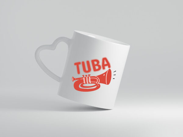 Tuba Motiv | Tubaspieler Tasse | Musiker | Musik - Herzhenkel Tasse - Kaffeetasse / Geschenk / Familie