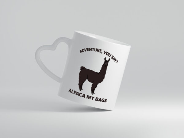Adventure, Alpaca | Alpaca - Herzhenkel Tasse - Kaffeetasse / Geschenk / Familie