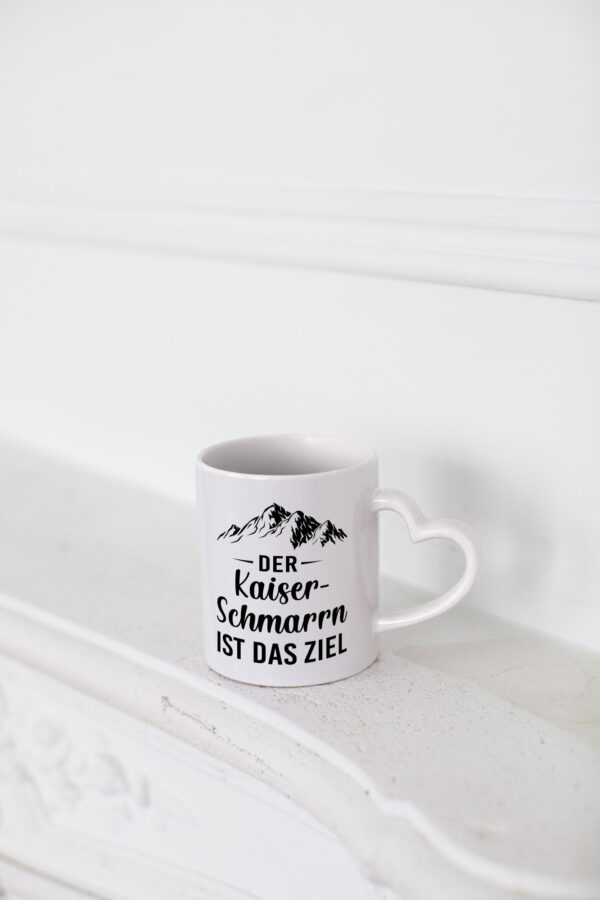 Kaiserschmarrn ist das Ziel | Berge - Herzhenkel Tasse - Kaffeetasse / Geschenk / Familie