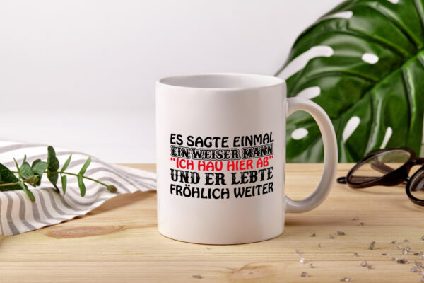 Weiser Mann - Tasse Weiss - Kaffeetasse / Geschenk / Familie
