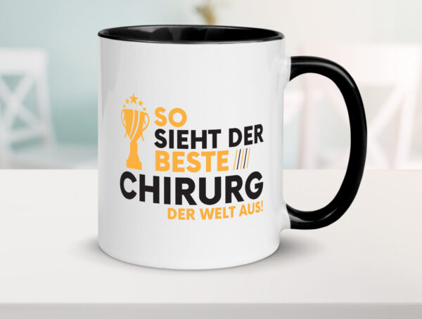 Der Weltbeste Chirurg | Medizin | Chirurgie | Krankenhaus Farbige Tasse - Kaffeetasse / Geschenk / Familie