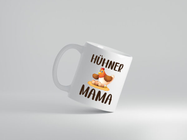 Hühner Mama | Glucke | Eier - Tasse Weiss - Kaffeetasse / Geschenk / Familie