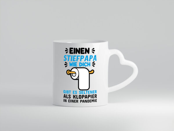 Seltener Stiefvater - Herzhenkel Tasse - Kaffeetasse / Geschenk / Familie
