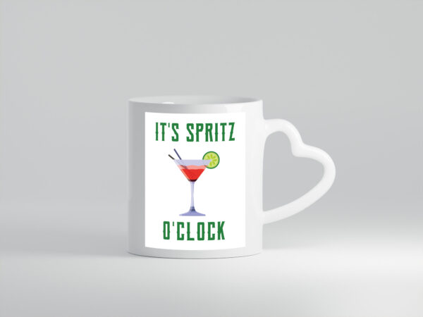 It's Spritz O' Clock | Glas - Herzhenkel Tasse - Kaffeetasse / Geschenk / Familie