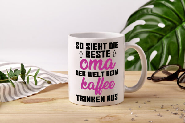 Beste Oma der Welt | Großmutter Tasse | lustiger Spruch - Tasse Weiss - Kaffeetasse / Geschenk / Familie
