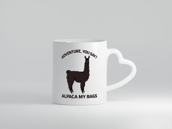 Adventure, Alpaca | Alpaca - Herzhenkel Tasse - Kaffeetasse / Geschenk / Familie