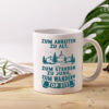 Arbeiten zu alt, Sterben zu jung, Wandern topfit | Berge - Tasse Weiss - Kaffeetasse / Geschenk / Familie