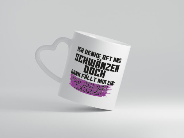 Ich bin der Lehrer | Beruf Tasse | Schule | Humor - Herzhenkel Tasse - Kaffeetasse / Geschenk / Familie