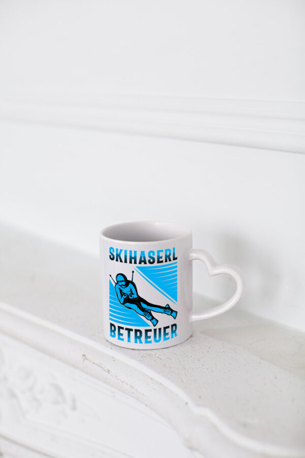 Skihaserl Betreuer | Sikfahrer - Herzhenkel Tasse - Kaffeetasse / Geschenk / Familie