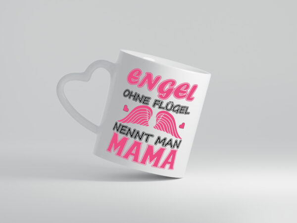 Mama Engel - Herzhenkel Tasse - Kaffeetasse / Geschenk / Familie