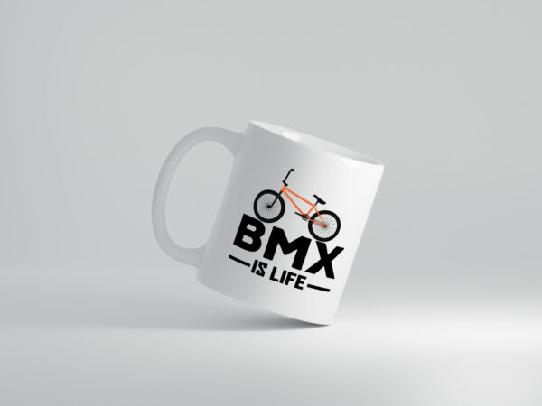 BMX Tasse | BMX is Life | Fahrrad | Rennrad Fahrer - Tasse Weiss - Kaffeetasse / Geschenk / Familie