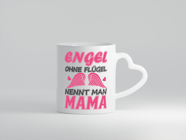 Mama Engel - Herzhenkel Tasse - Kaffeetasse / Geschenk / Familie