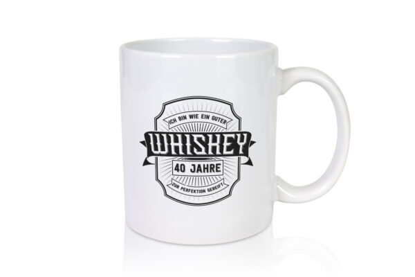 Guter Whisher | 40 Jahre | Emblem - Tasse Weiss - Kaffeetasse / Geschenk / Familie