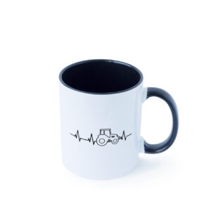 Trekker Herzschlag | Traktor | Bauernhof | Bauer Farbige Tasse - Kaffeetasse / Geschenk / Familie