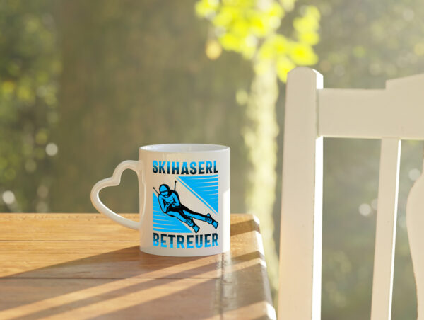 Skihaserl Betreuer | Sikfahrer - Herzhenkel Tasse - Kaffeetasse / Geschenk / Familie