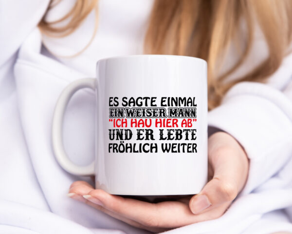 Weiser Mann - Tasse Weiss - Kaffeetasse / Geschenk / Familie