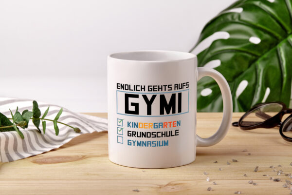 Gymnasium | 5. Klasse | Oberschule | Übergang v2 - Tasse Weiss - Kaffeetasse / Geschenk / Familie
