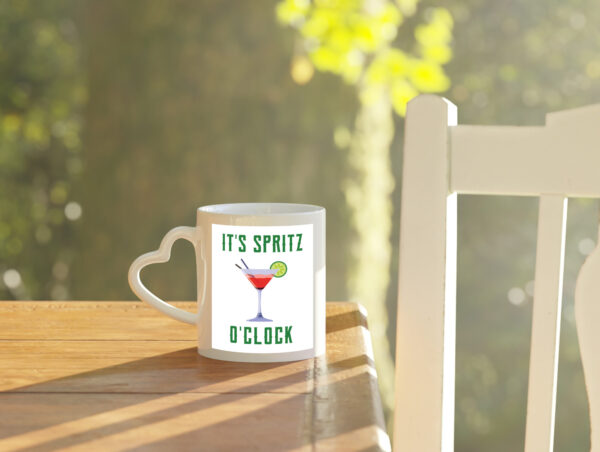 It's Spritz O' Clock | Glas - Herzhenkel Tasse - Kaffeetasse / Geschenk / Familie