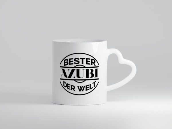 Bester Azubi der Welt | Auszubildender | Ausbildung - Herzhenkel Tasse - Kaffeetasse / Geschenk / Familie